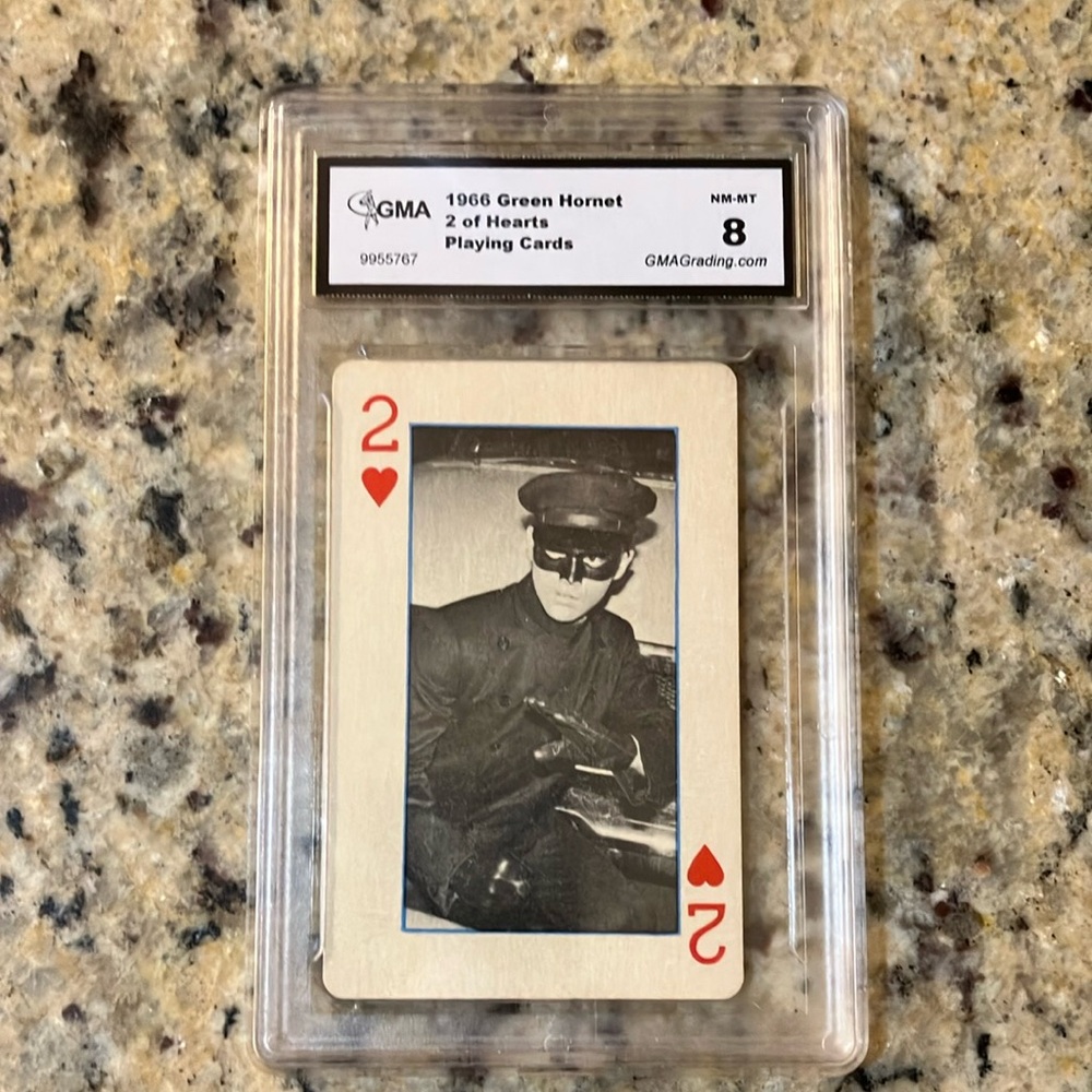 1966 Green Hornet 2 of Hearts Playing Cards Kato Bruce Lee GMA 8